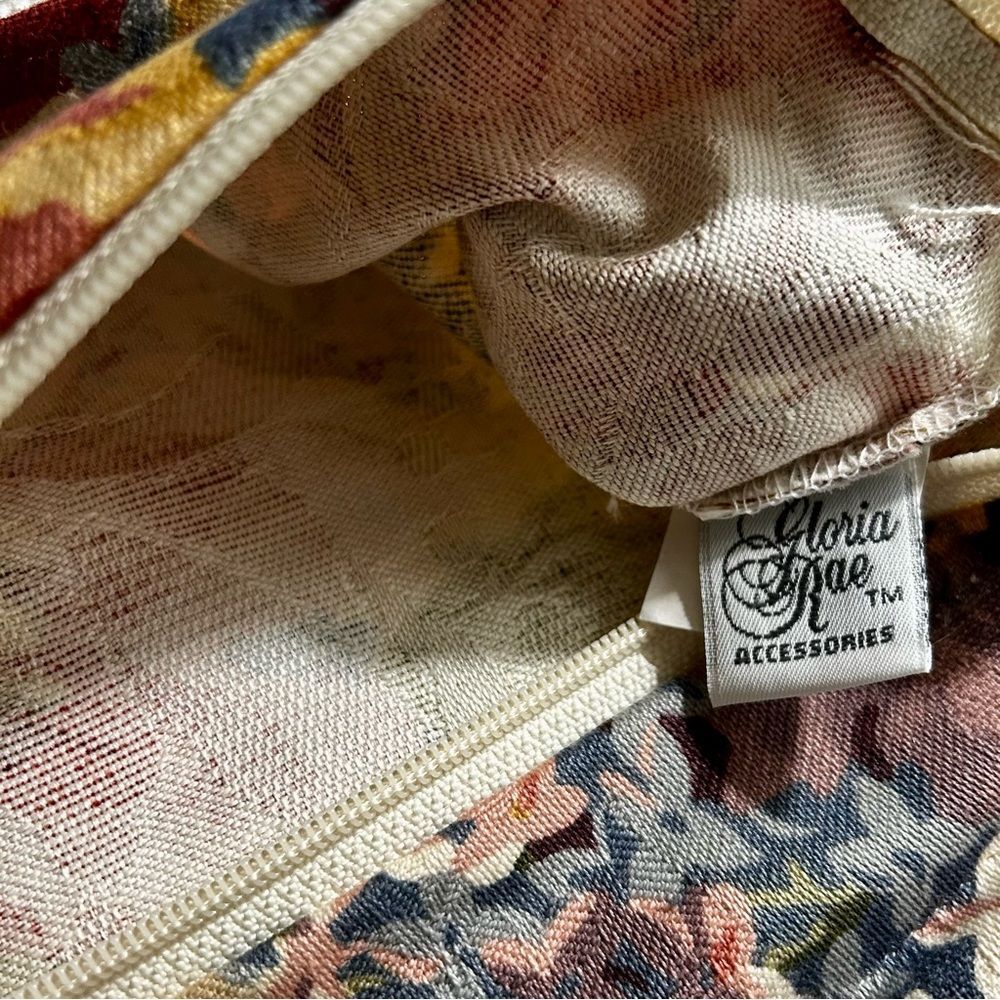 Lingerie Padded Hanger Floral Zipper Stocking Storage Gloria Rae OKC USA - Picture 4 of 7